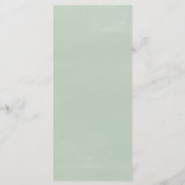 Greenery Eucalyptus Place Programmakaart (Achterkant)