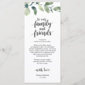 Greenery Eucalyptus Place Programmakaart (Voorkant)