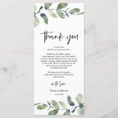 Greenery Eucalyptus Place Programmakaart (Voorkant)