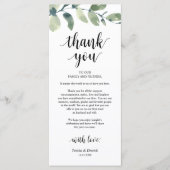 Greenery Eucalyptus Place Programmakaart (Voorkant)