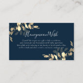 Greenery Eucalyptus Poem Honeymoon Wish Informatiekaartje (Voorkant)