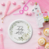 Greenery Eucalyptus Pumpkin Herfst Baby shower Papieren Bordje (Feest)