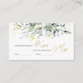 Greenery Eucalyptus raden hoeveel kussen er in de  Informatiekaartje (Voorkant)