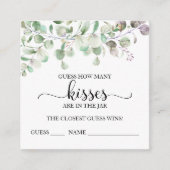 Greenery Eucalyptus raden hoeveel kussen Kaarten (Voorkant)