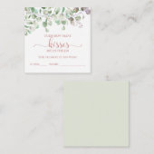 Greenery Eucalyptus raden hoeveel kussen Kaarten (Voorkant / Achterkant)