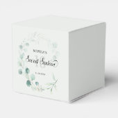 Greenery Eucalyptus Rustic Sweet 16 Bedankdoosjes (Achterkant)