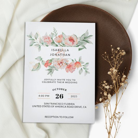 Greenery Eucalyptus Sage Green Herfst Floral Weddi Kaart