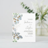 Greenery Eucalyptus Sage Wedding Invitation (Staand voorkant)