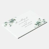 Greenery Eucalyptus script bruiloft Gastenboek (Hoek)