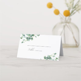 Greenery Eucalyptus script bruiloft Plaatskaartje