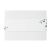 Greenery Eucalyptus script Uitnodigingen Wikkel (Achterkant Voorbeeld)