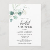 Greenery Eucalyptus Script Vrijgezellenfeest Briefkaart (Voorkant)