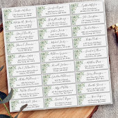 Greenery Eucalyptus Script Weddenschap Sticker