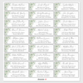 Greenery Eucalyptus Script Weddenschap Sticker (Vel)