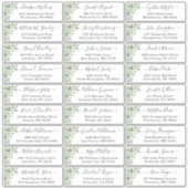 Greenery Eucalyptus Script Weddenschap Sticker (Voorkant)