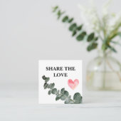 Greenery Eucalyptus Simple Business Aanbevelingskaartje (Staand voorkant)