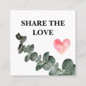 Greenery Eucalyptus Simple Business Aanbevelingskaartje (Voorkant)