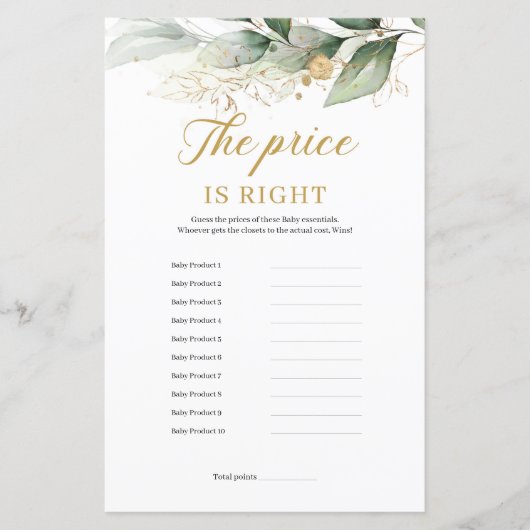 Greenery eucalyptus verlaat de prijs is het juiste (Voorkant)