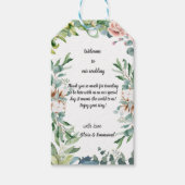 Greenery Eucalyptus Verlof Floral Wedding Cadeaulabel (Voorkant)