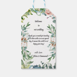 Greenery Eucalyptus Verlof Floral Wedding Cadeaulabel