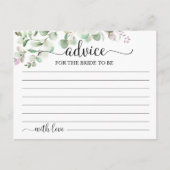 Greenery Eucalyptus Vrijgezellenfeest Advice Kaart (Voorkant)
