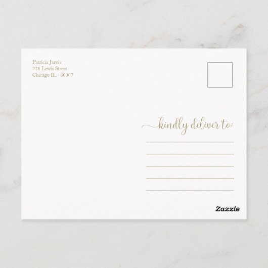 Greenery Eucalyptus Vrijgezellenfeest Dank u Postc Briefkaart (Achterkant)