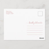 Greenery Eucalyptus Vrijgezellenfeest Dank u Postc Briefkaart (Achterkant)