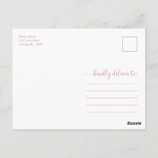 Greenery Eucalyptus Vrijgezellenfeest Dank u Postc Briefkaart (Achterkant)