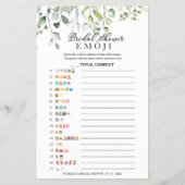 Greenery Eucalyptus Vrijgezellenfeest Emoji Pictio Flyer (Voorkant)