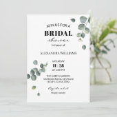 Greenery Eucalyptus Vrijgezellenfeest Kaart (Staand voorkant)