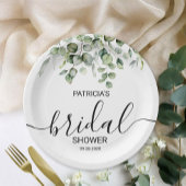 Greenery Eucalyptus Vrijgezellenfeest Papieren Bordje