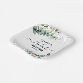 Greenery Eucalyptus Vrijgezellenfeest Papieren Bordje (Gebogen)