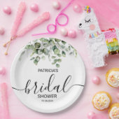 Greenery Eucalyptus Vrijgezellenfeest Papieren Bordje (Feest)