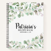 Greenery Eucalyptus Vrijgezellenfeest Recipe Book Notitieboek (Voorkant)