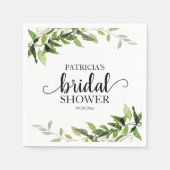 Greenery Eucalyptus Vrijgezellenfeest Servet (Voorkant)