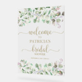 Greenery Eucalyptus Vrijgezellenfeest Welkom Acryl Bord (Hoek)