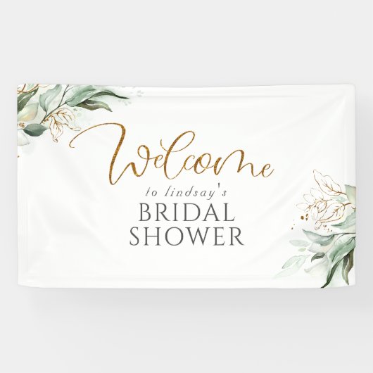 Greenery Eucalyptus Vrijgezellenfeest Welkom Spandoek (Horizontaal)