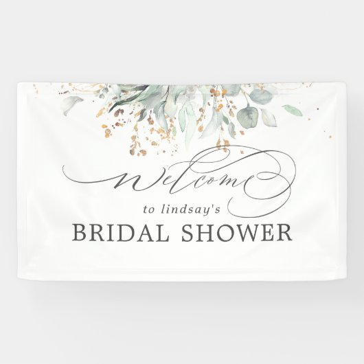 Greenery Eucalyptus Vrijgezellenfeest Welkom Spandoek (Horizontaal)