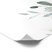 Greenery eucalyptus vrijgezellenfeest welkomstbord poster (Hoek)