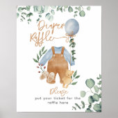 Greenery eucalyptus wacht snel op Baby shower Poster (Voorkant)