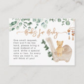 Greenery eucalyptus wacht vroeg op Baby shower Boo Informatiekaartje (Voorkant)