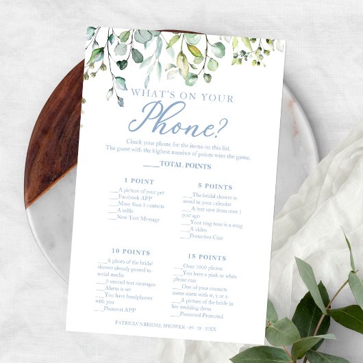 Greenery Eucalyptus Wat is er op je telefooncel? Flyer