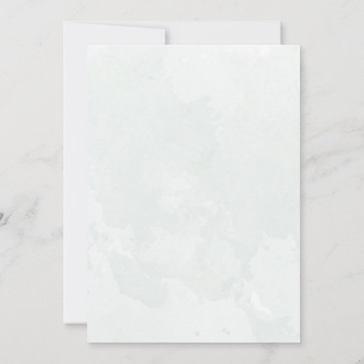 Greenery Eucalyptus Watercolor Wedding Invitation Kaart (Achterkant)