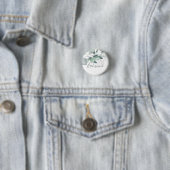 GREENERY EUCALYPTUS WATERVERF BRIDESMAID RONDE BUTTON 3,2 CM (In situ)