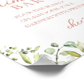 Greenery Eucalyptus Waterverf Mimosa Bar Sign Poster (Hoek)