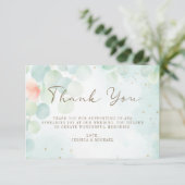 Greenery Eucalyptus Waterverf Ombre Wedding Bedankkaart (Staand voorkant)