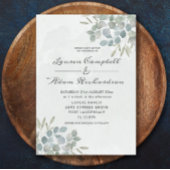 Greenery Eucalyptus Waterverf Weddenschap Kaart