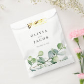 Greenery Eucalyptus Waterverf Wedding Bedankzakje (Gezegeld)
