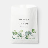 Greenery Eucalyptus Waterverf Wedding Bedankzakje (Voorkant)