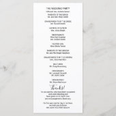 Greenery Eucalyptus Waterverf Wedding Programme Programmakaart (Achterkant)